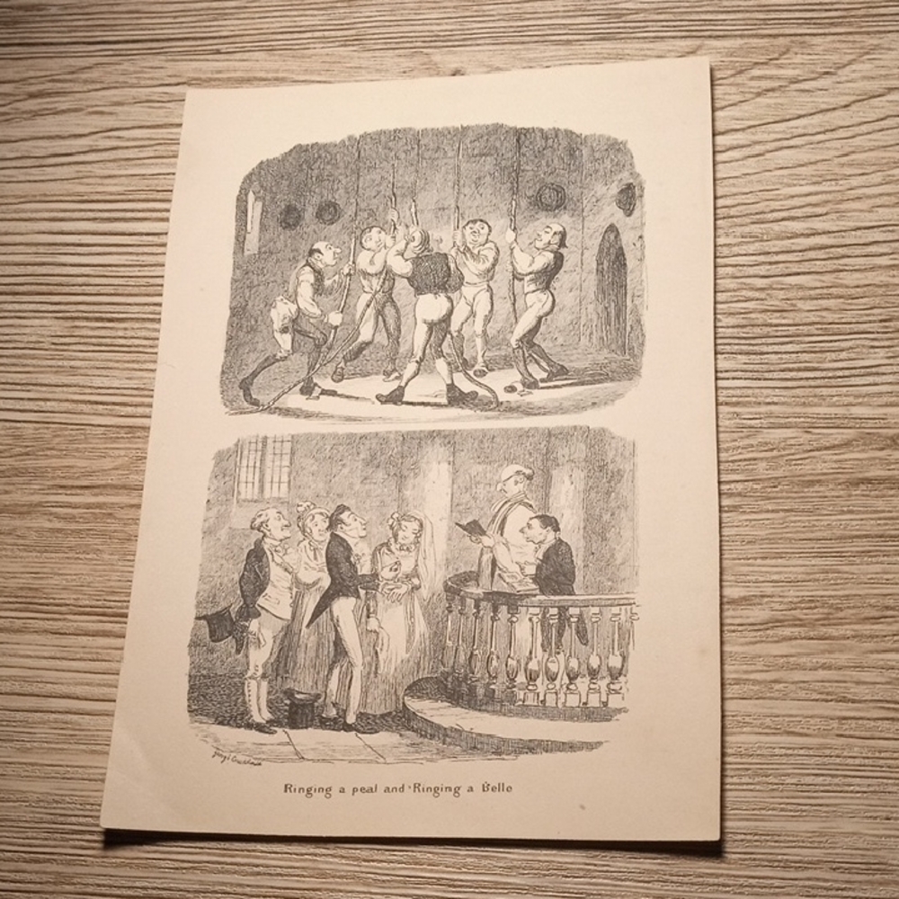 "Ringing a peal and Ringing a Belle" by illustrator George Cruikshank